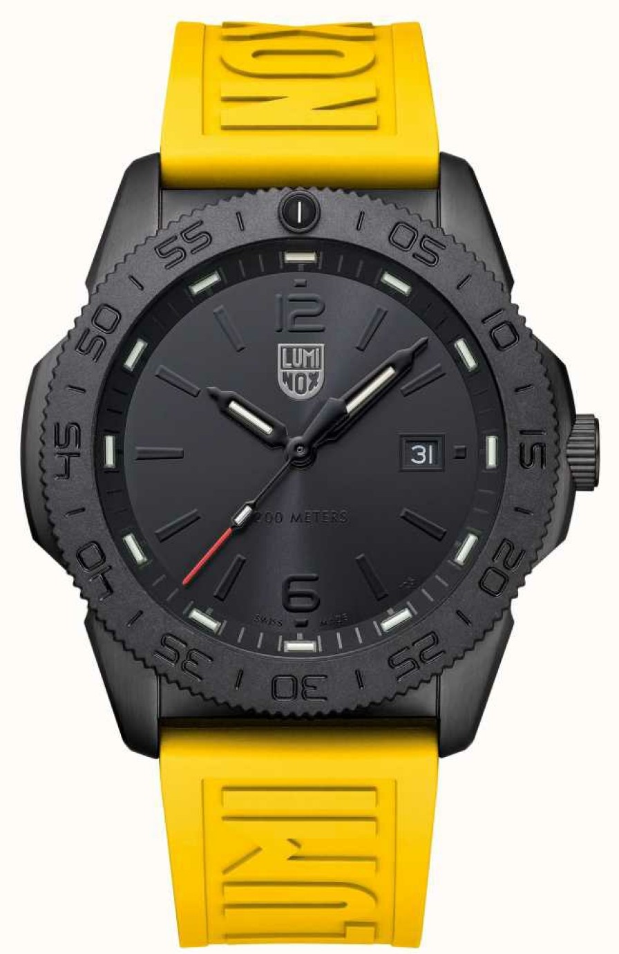 Men'S Luminox | Luminox Men'S Pacific Diver Black And Yellow Watch