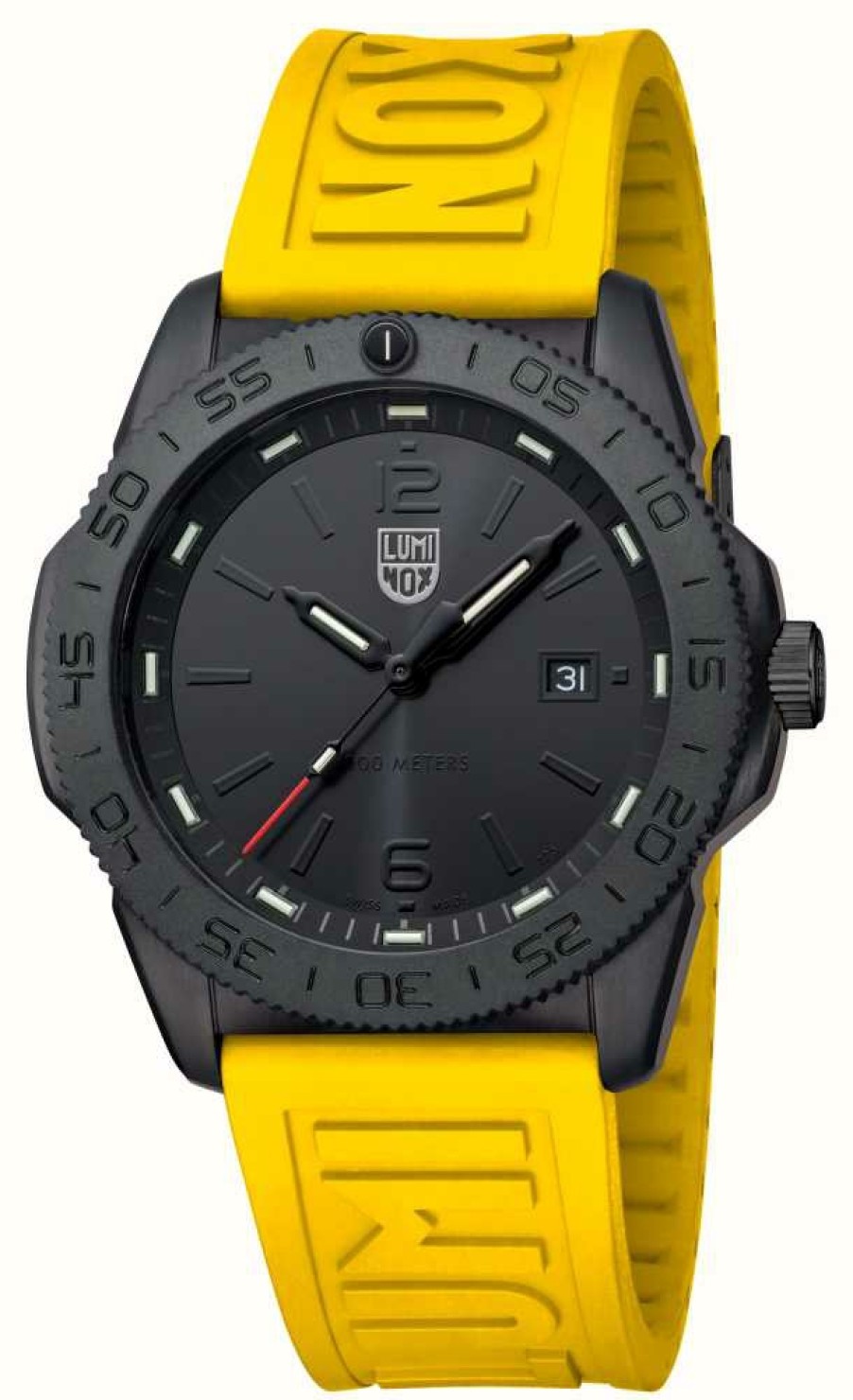 Men'S Luminox | Luminox Men'S Pacific Diver Black And Yellow Watch