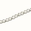 Jewelry Elements Gold | Elements Gold 9Ct White Gold Diamond Cut Circle Tennis Bracelet