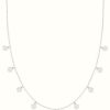 Jewelry James Moore | James Moore Th Silver Multi Spaced Disc Charms Necklace