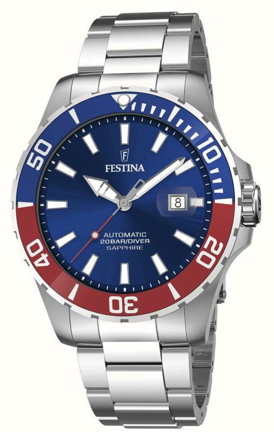 Men'S Festina | Festina Men'S Automatic 44 Mm Watch