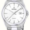 Men'S Festina | Festina Men'S | White Dial | Stainless Steel Bracelet