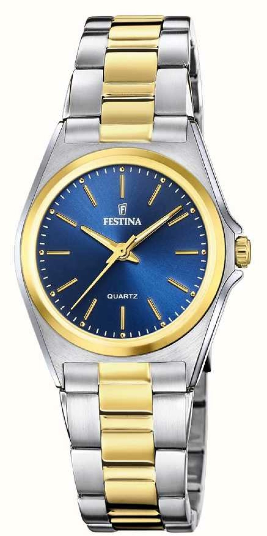 Women'S Festina | Festina Women'S | Blue Dial | Two Tone Bracelet