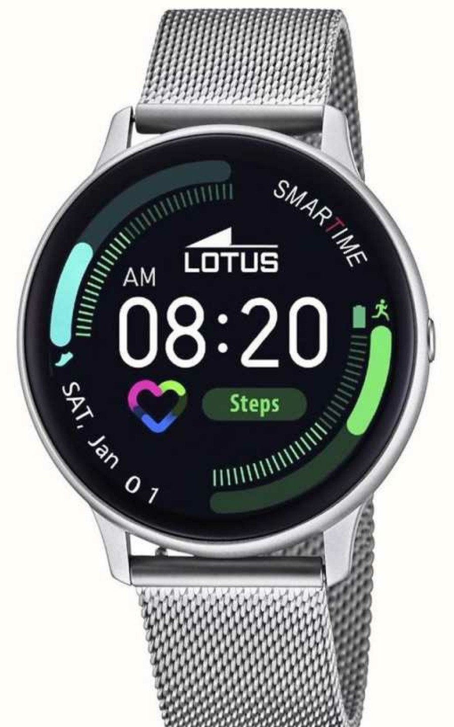 Women'S Lotus | Lotus Smartime Stainless Steel Mesh Bracelet