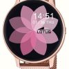 Women'S Lotus | Lotus Smartime Rose Gold Steel Mesh Bracelet