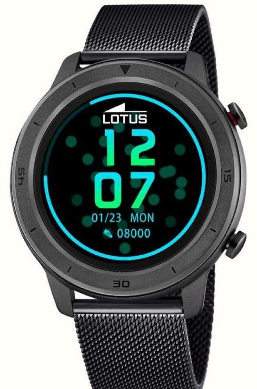 Women'S Lotus | Lotus Smartime | Black Case | Black Steel Mesh Bracelet