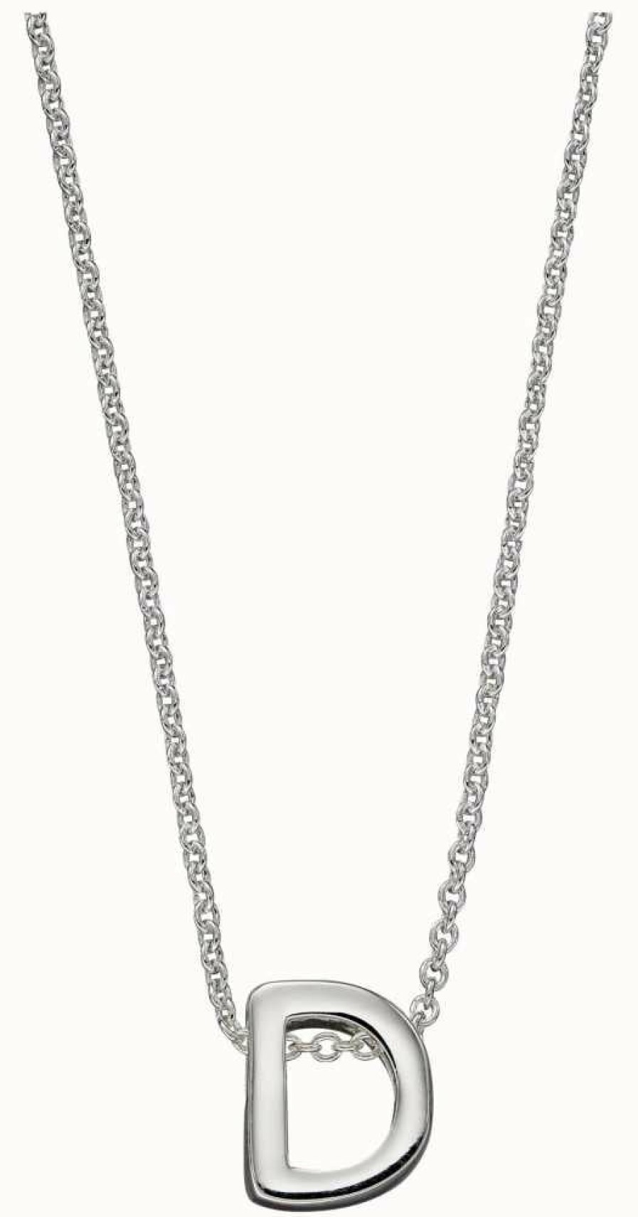 Jewelry Elements Silver | Elements Silver Silver Initial D Pendant Necklace