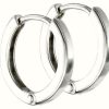 Jewelry Elements Silver | Elements Silver Sterling Silver 10Mm Click Huggie Hoops