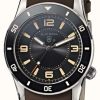 Men'S Elliot Brown | Elliot Brown Bloxworth 3 Hand | Black Dial | Brown Leather Strap