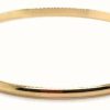 Jewelry James Moore | James Moore 9Ct Gold Solid D Shape Bangle Curties Gdeb1