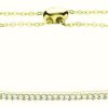 Jewelry James Moore | James Moore Th 9Ct Yellow Gold Cubic Zirconia Bar Pull Bracelet