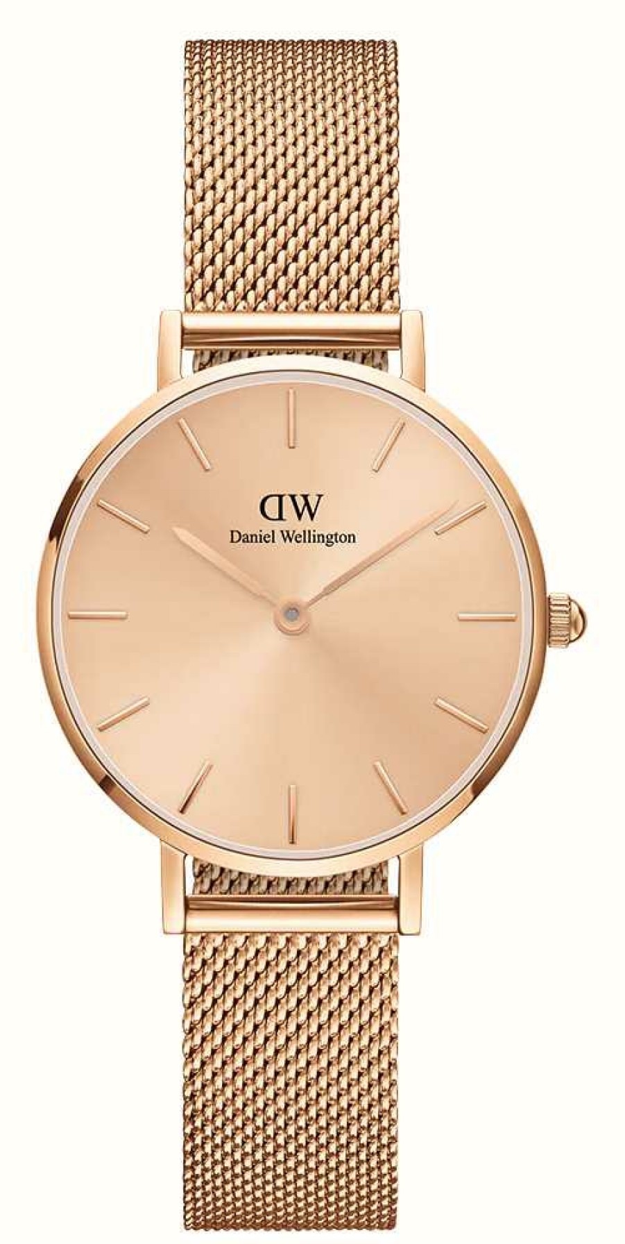 Men'S Daniel Wellington | Daniel Wellington Petite Unitone (36Mm) Rose-Gold Dial / Rose-Gold Pvd Stainless Steel Mesh