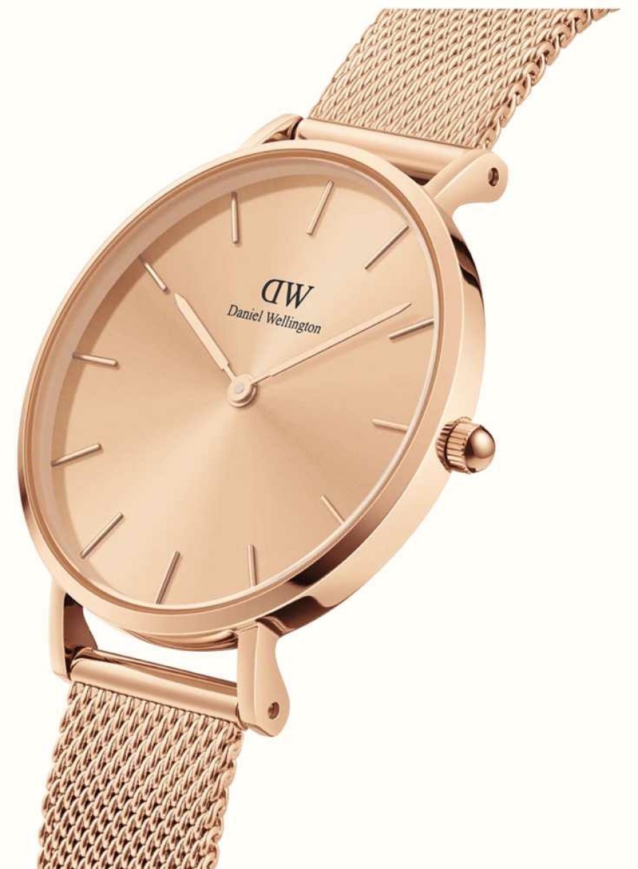 Men'S Daniel Wellington | Daniel Wellington Petite Unitone (36Mm) Rose-Gold Dial / Rose-Gold Pvd Stainless Steel Mesh