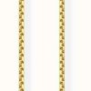 Jewelry Thomas Sabo Jewellery | Thomas Sabo Gold Plated Silver Plain Coin Necklace 40-45Cm