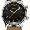 Men'S Alpina | Alpina Seastrong Diver 300 Heritage (42Mm) Black Dial / Brown Leather