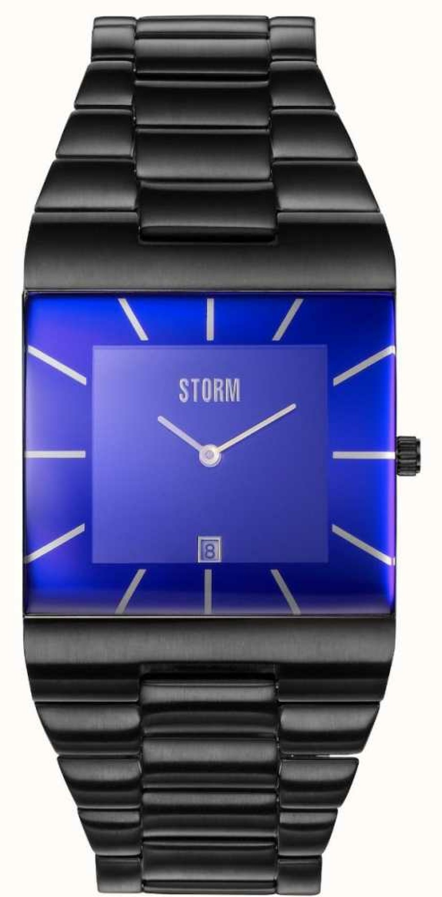 Men'S STORM | Storm Omari Xl Black Plated Stainless Steel