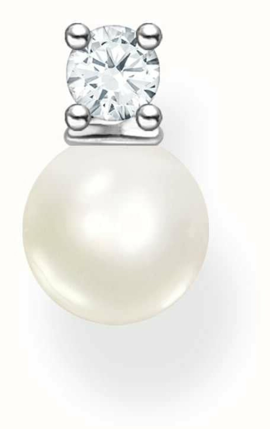 Jewelry Thomas Sabo Jewellery | Thomas Sabo Pearl Cubic Zirconia Single Ear Stud