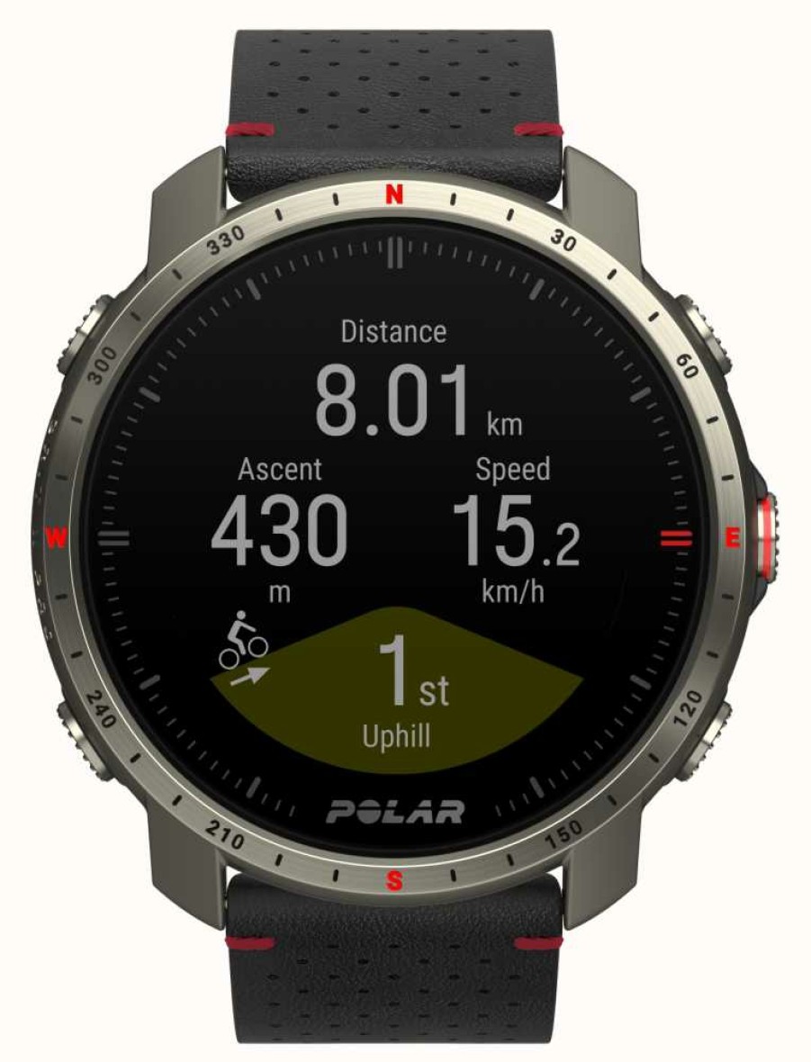 Men'S Polar | Polar Grit X Pro Titan Premium Gps Outdoor Multisport Training Watch (M-L)