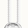 Jewelry Thomas Sabo Jewellery | Thomas Sabo Sterling Silver Plain Lock Necklace 40-45Cm