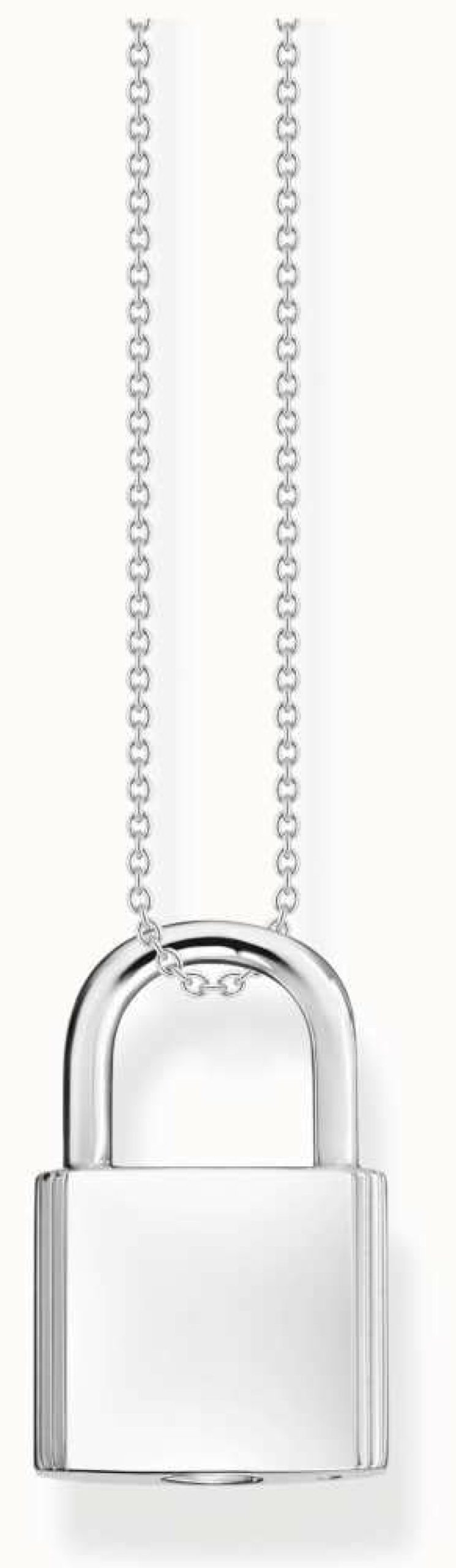 Jewelry Thomas Sabo Jewellery | Thomas Sabo Sterling Silver Plain Lock Necklace 40-45Cm