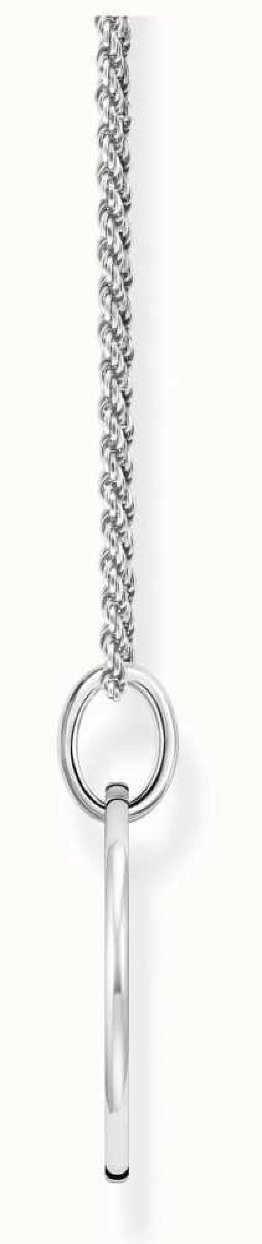 Jewelry Thomas Sabo Jewellery | Thomas Sabo Sterling Silver Plain Heart Twist Chain Necklace 50Cm