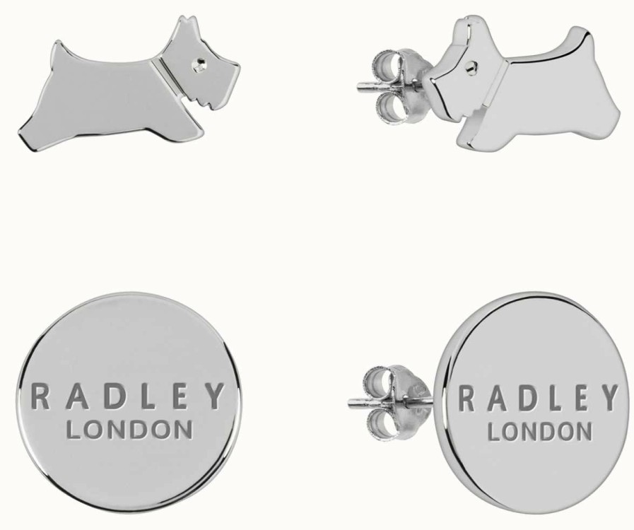 Jewelry Radley Jewellery | Radley Jewellery Fashion | Circle & Dog Stud Earring Set