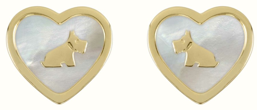 Jewelry Radley Jewellery | Radley Jewellery Fashion | Sterling Silver Gold Plated Heart Stud Earrings