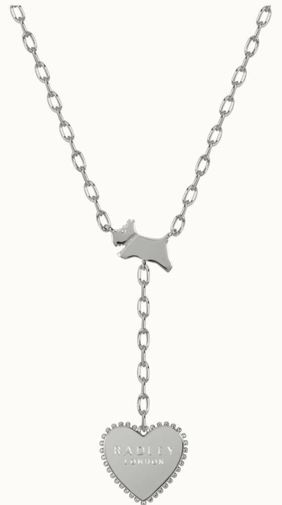 Jewelry Radley Jewellery | Radley Jewellery Fashion | Sterling Silver Dog & Heart Pendant Necklace