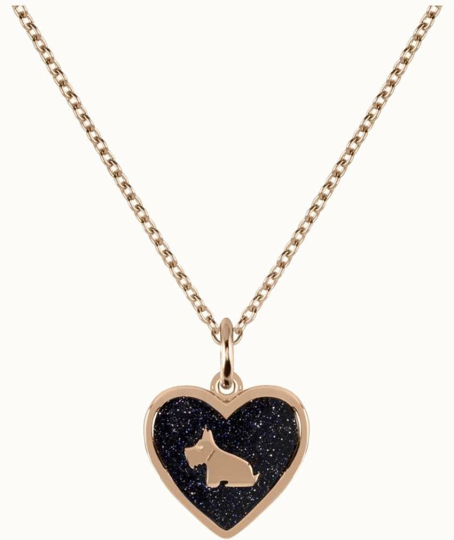 Jewelry Radley Jewellery | Radley Jewellery Fashion Heart Shaped Pendant Rose Gold Necklace