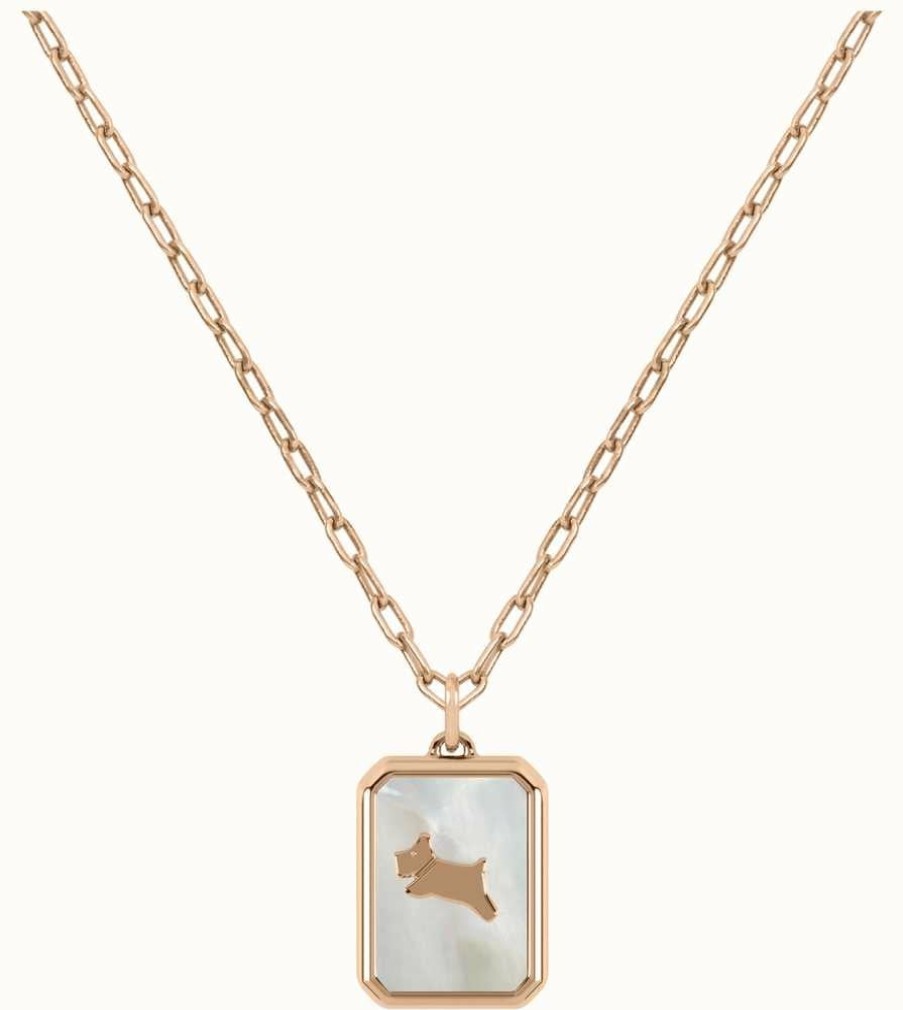 Jewelry Radley Jewellery | Radley Jewellery Fashion | Rose Gold Plated Necklace | Mop Dog Charm