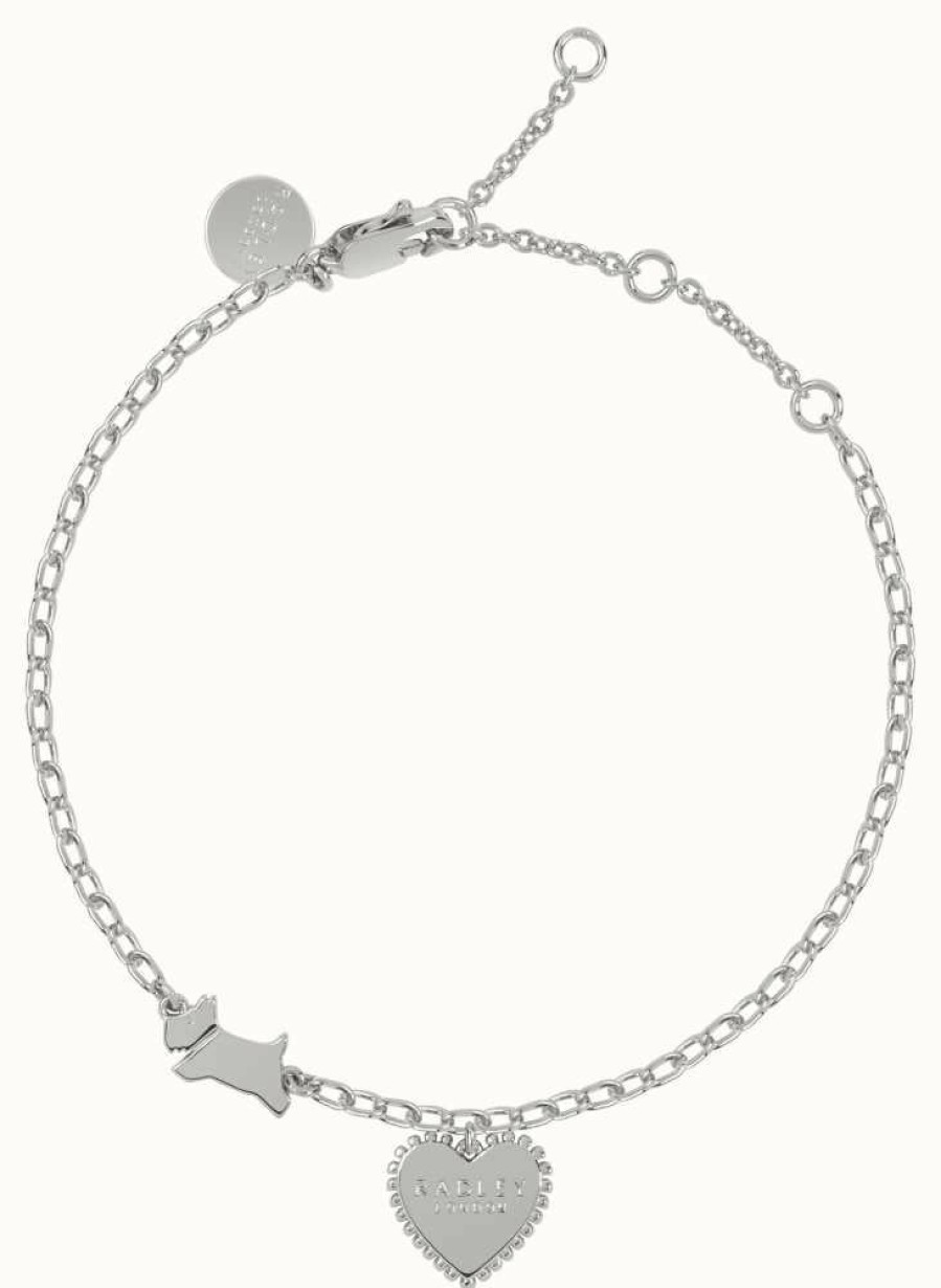 Jewelry Radley Jewellery | Radley Jewellery Fashion | Sterling Silver Bracelet | Heart & Dog Charm