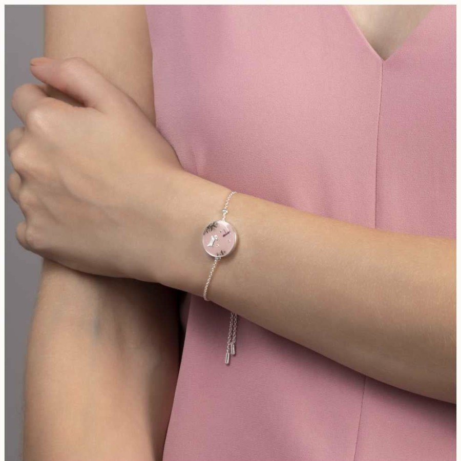 Jewelry Radley Jewellery | Radley Jewellery Fashion | Bracelet | Pink Floral Circle Charm