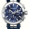 Men'S Herbelin | Herbelin Newport Chronograph (40.5Mm) Blue Dial / Blue Rubber Strap