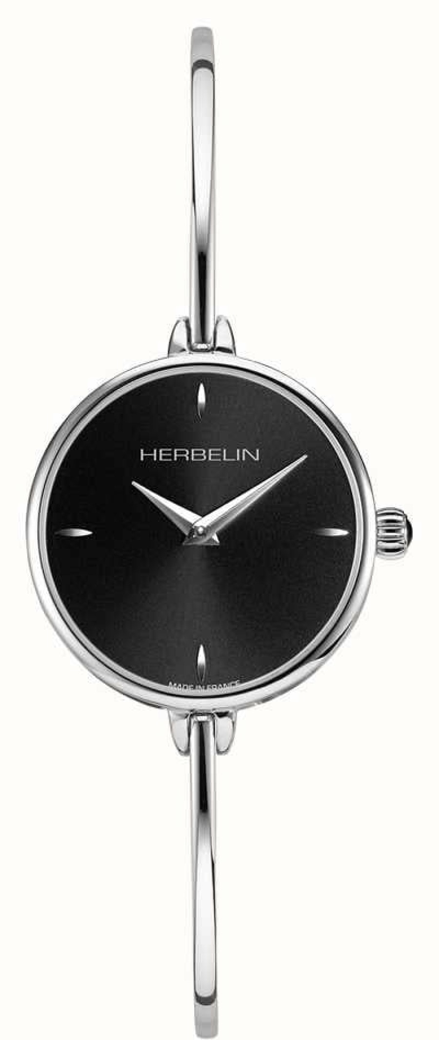 Women'S Herbelin | Herbelin Fil Women'S Black Dial Stainless Steel Bracelet