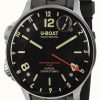 Men'S U-Boat | U-Boat Capsoil Doppotempo Ss | Black Rubber Strap