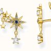 Jewelry Thomas Sabo Jewellery | Thomas Sabo Royalty Stars Gold Plated Ear Climbers