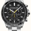 Men'S Raymond Weil | Raymond Weil Men'S Tango 300 Black Dial Stainless Steel Watch