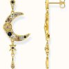 Jewelry Thomas Sabo Jewellery | Thomas Sabo Royalty Moon Gold Plated Drop Earrings