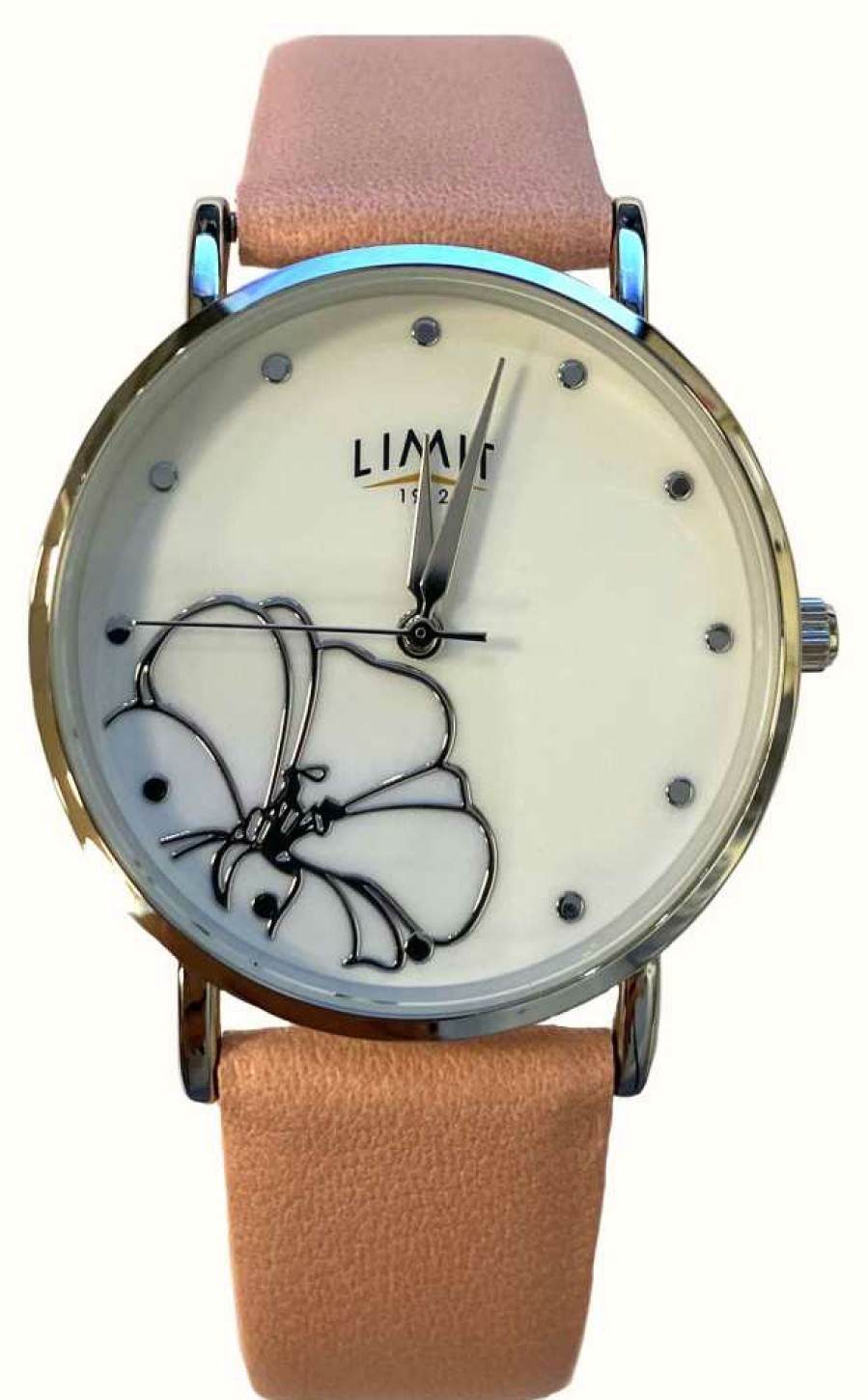 Women'S Limit | Limit Flower Detail White Dial / Pink Leather