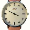 Men'S Limit | Limit Classic Crystal Set Dial / Pink Leather