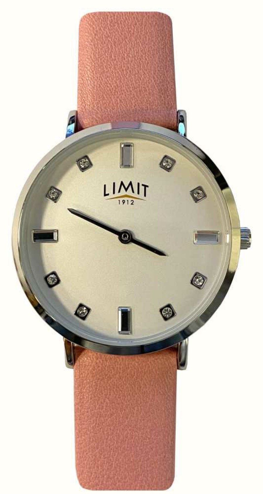 Men'S Limit | Limit Classic Crystal Set Dial / Pink Leather