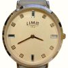 Women'S Limit | Limit Classic Crystal Dial / Grey Leather