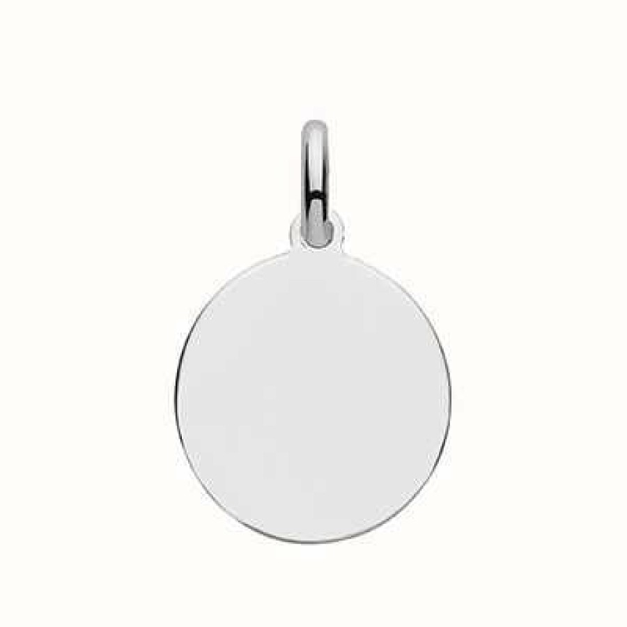 Jewelry James Moore | James Moore Th Silver 15Mm Round Disc - Engraveable