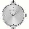 Women'S Herbelin | Herbelin Fil Women'S Silver Dial Bangle Bracelet Watch