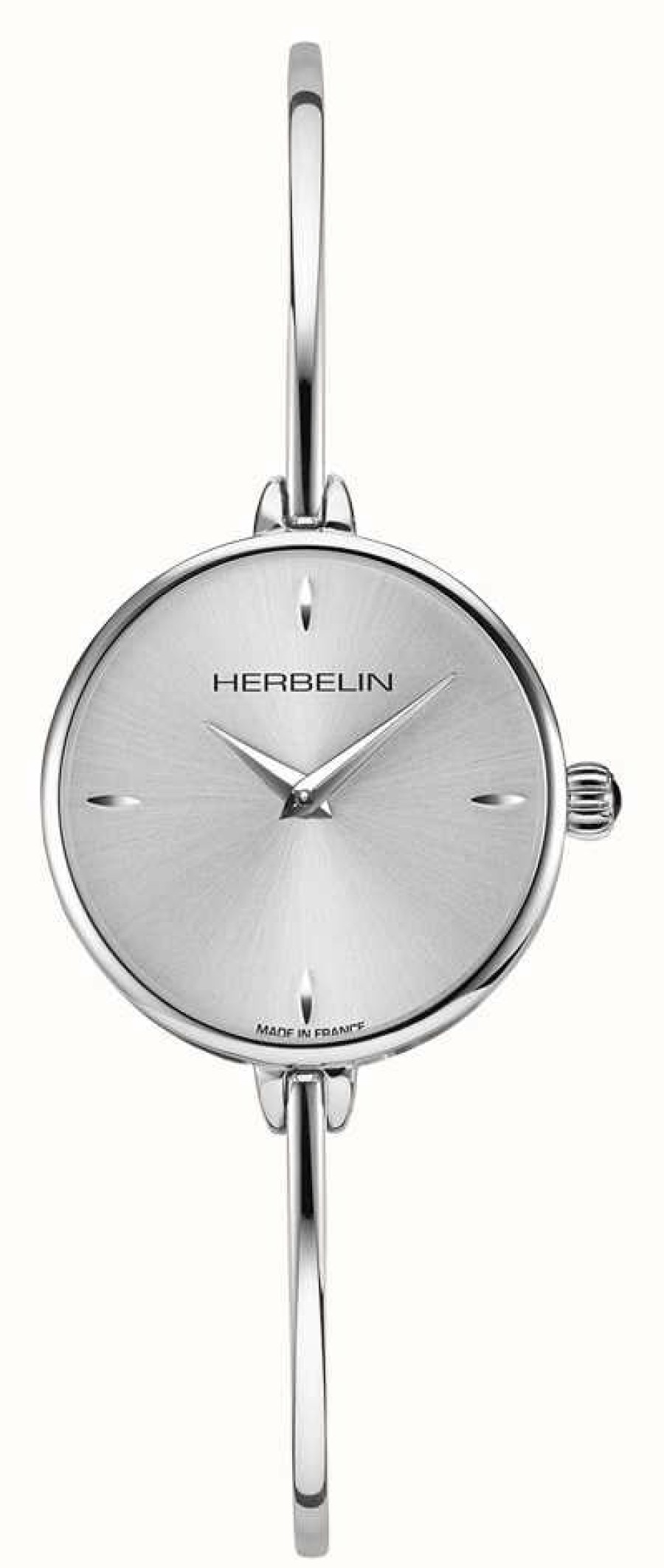 Women'S Herbelin | Herbelin Fil Women'S Silver Dial Bangle Bracelet Watch