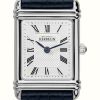 Women'S Herbelin | Herbelin Art Deco Blue Leather Strap Watch