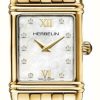 Women'S Herbelin | Herbelin Art Deco Women'S Diamond Set Mother Of Pearl Watch