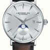 Men'S Herbelin | Herbelin Inspiration Silver Dial Brown Leather Strap Limited Editionwatch