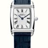 Women'S Herbelin | Herbelin Art Deco Women'S Blue Leather Strap Watch