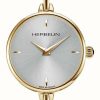 Women'S Herbelin | Herbelin Fil Women'S Silver Dial Gold Pvd Plated Bangle Watch